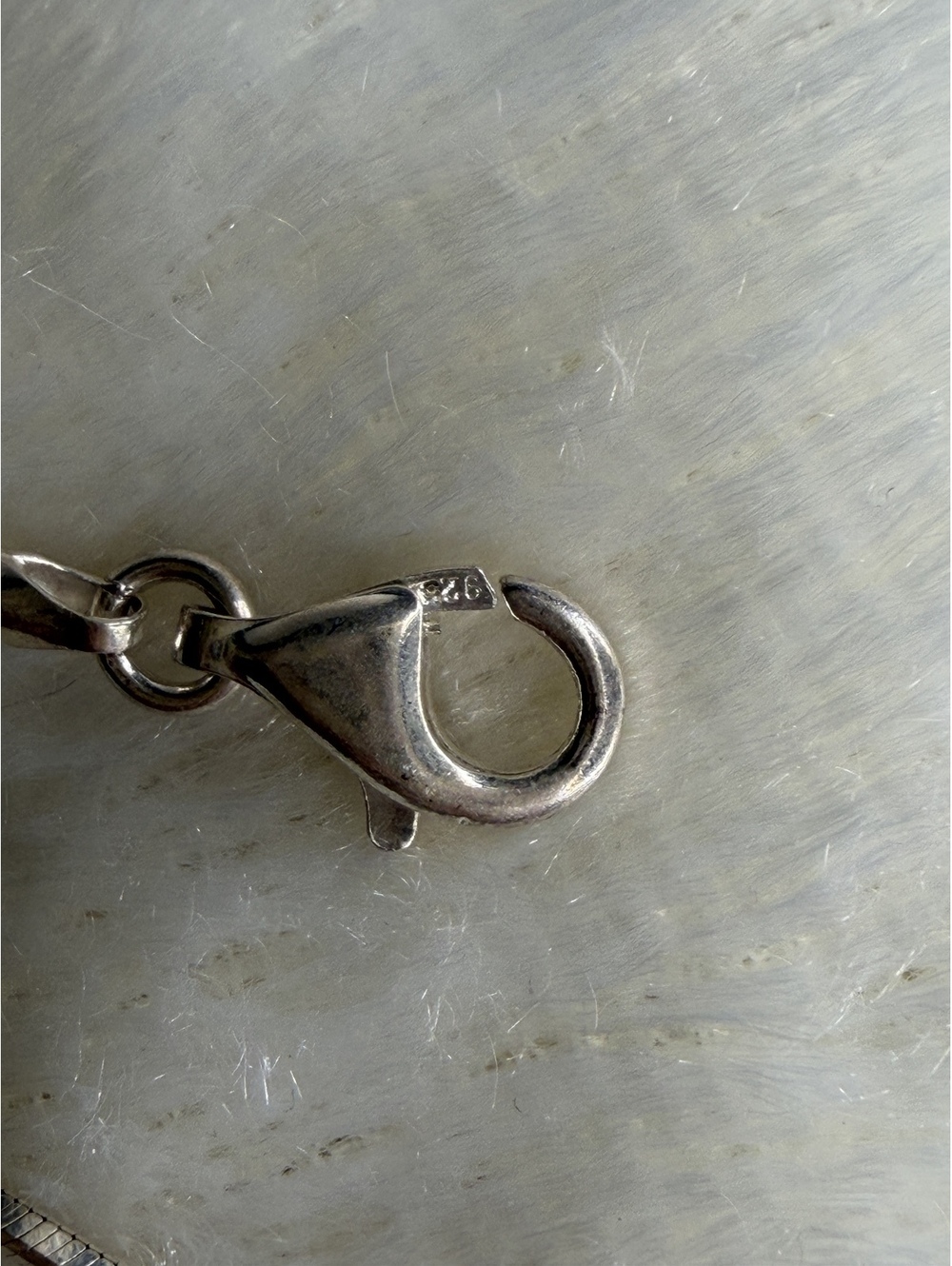 RARE Silpada HTF 925 Silver COBRA Beaded Station Box Chain Necklace 16” N0586 - Picture 5 of 8